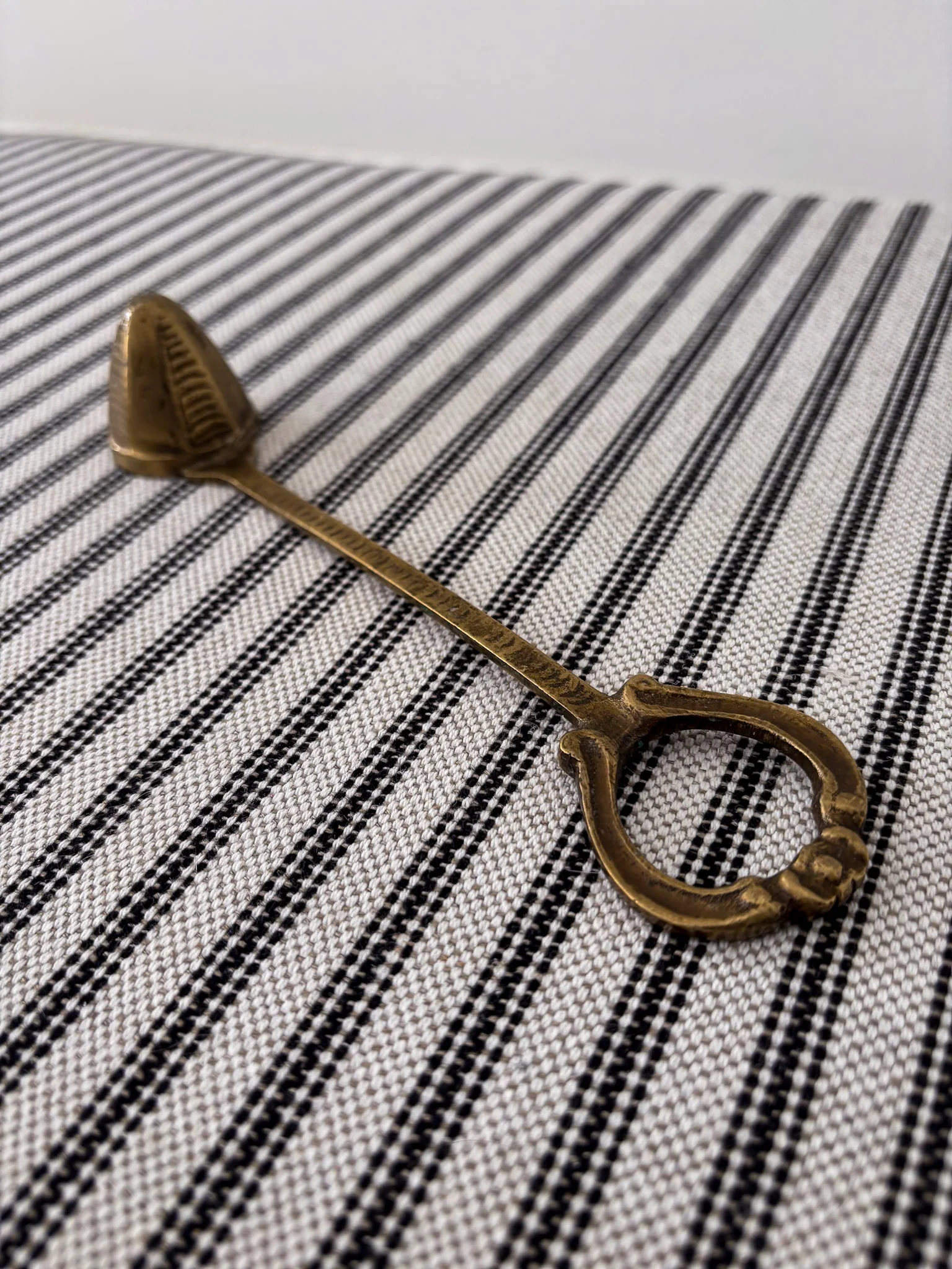 Brass Candle Snuffer with Ring Handle - Image 3