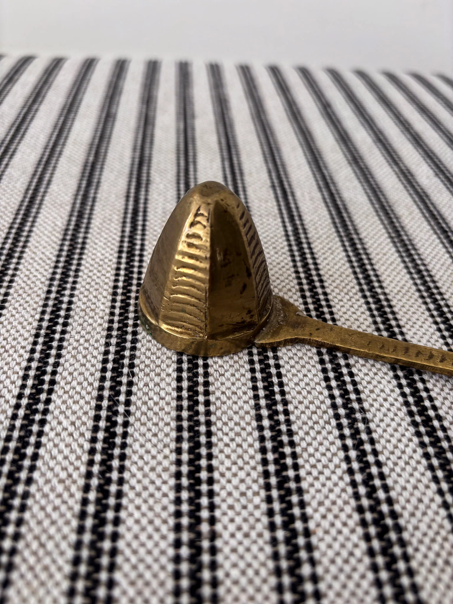 Brass Candle Snuffer with Ring Handle - Image 4