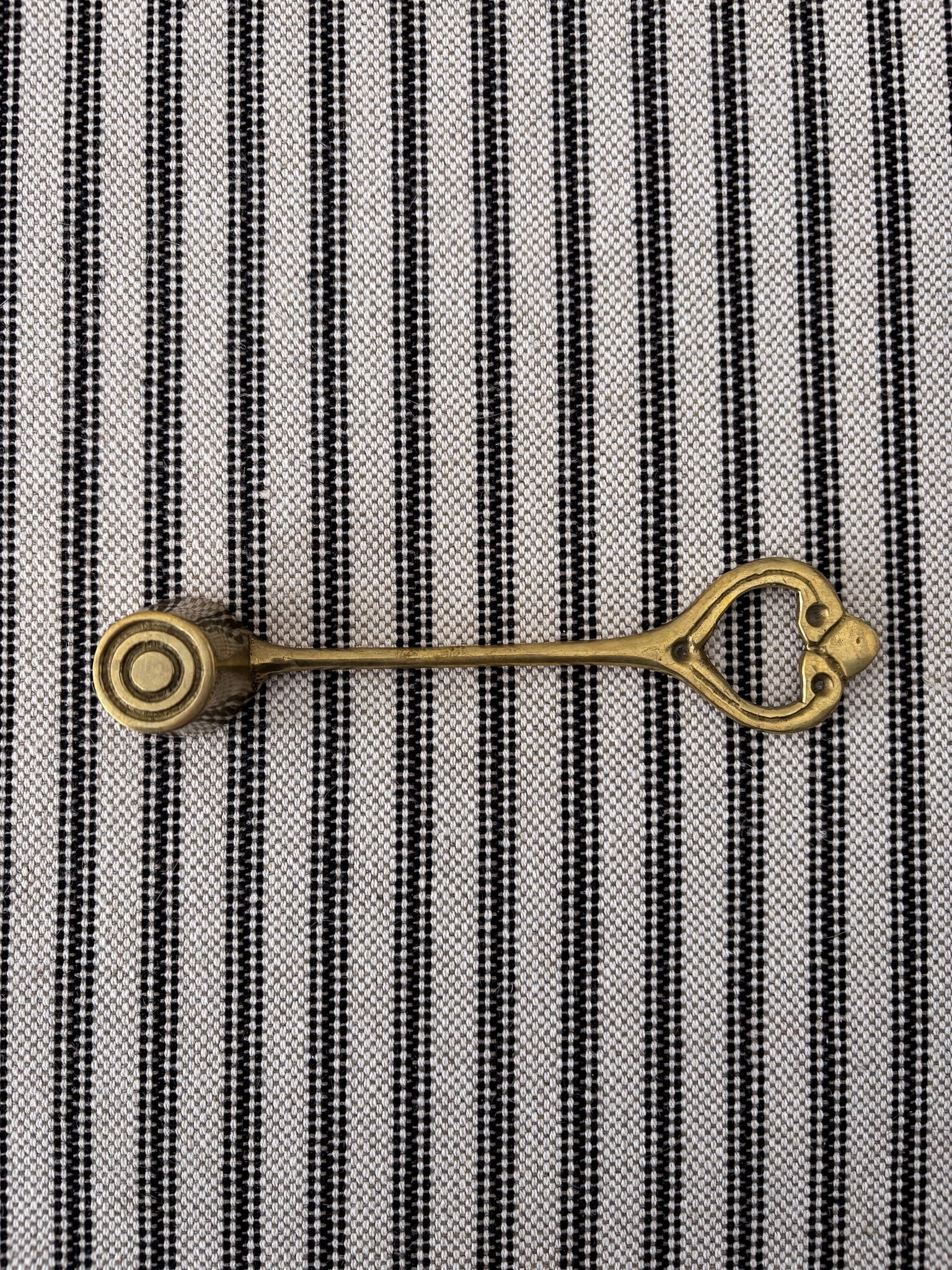 Brass Candle Snuffer with Sculpted Ring Handle - Image 8
