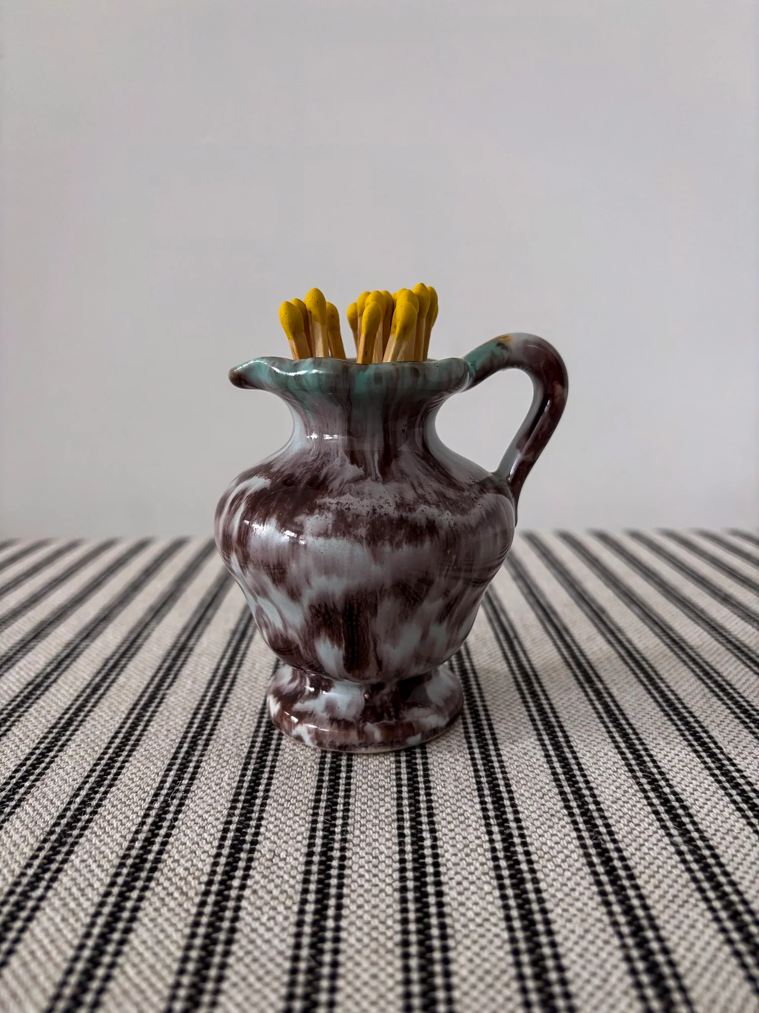 Glaze Ceramic Mini Jug Matchstick Holder - Image 2
