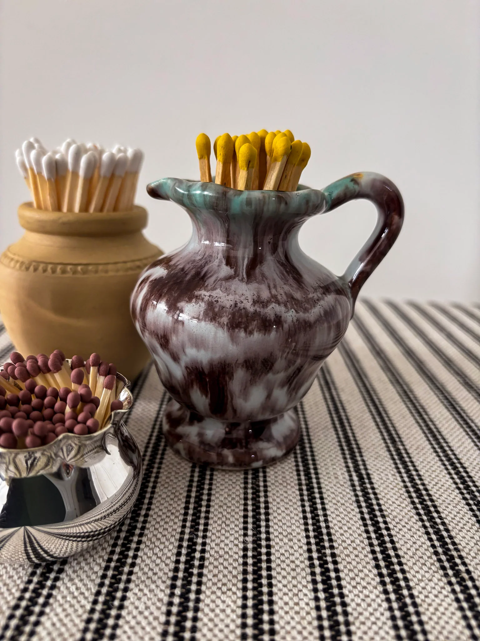 Glaze Ceramic Mini Jug Matchstick Holder - Image 7