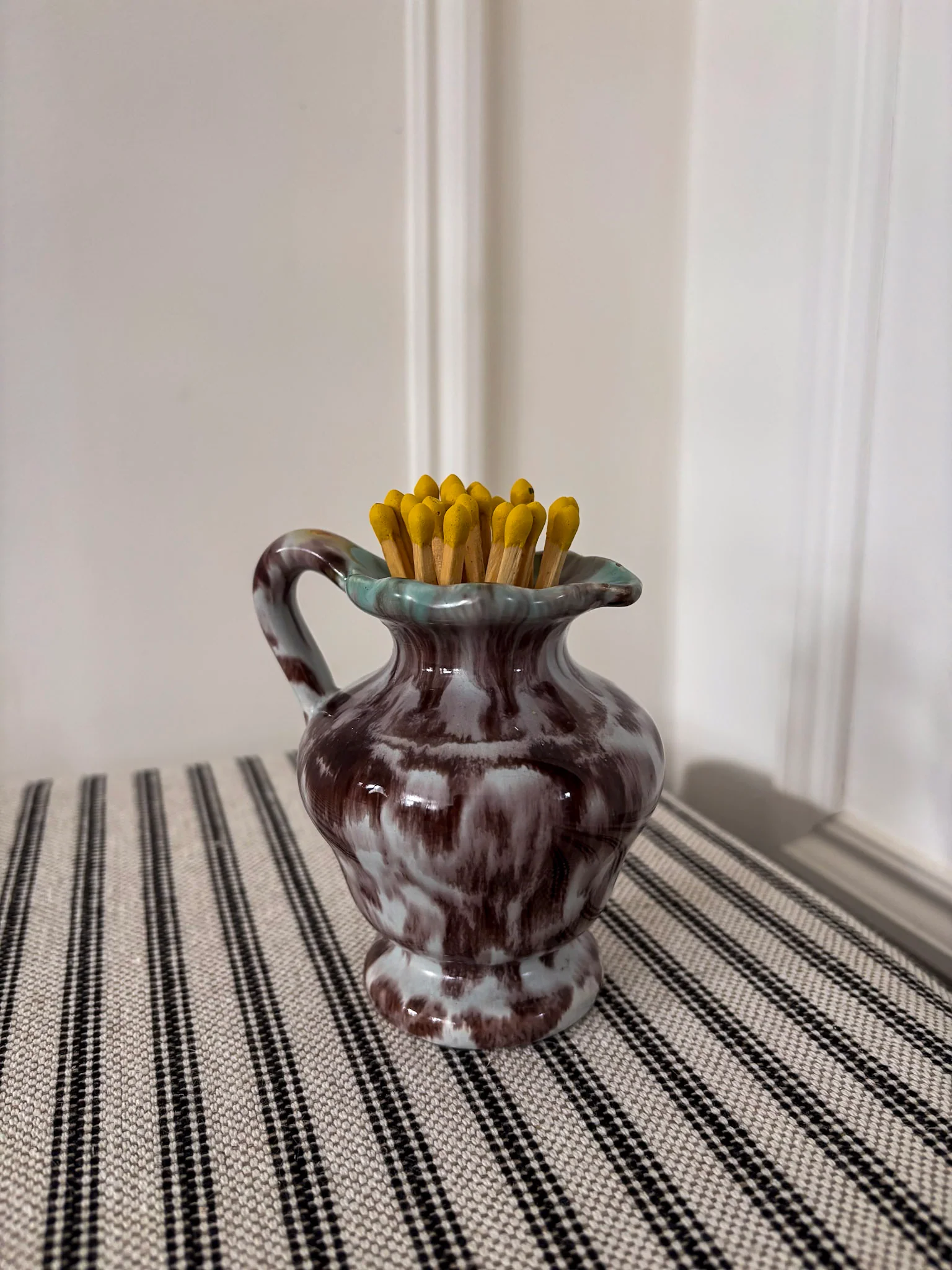 Glaze Ceramic Mini Jug Matchstick Holder - Image 8