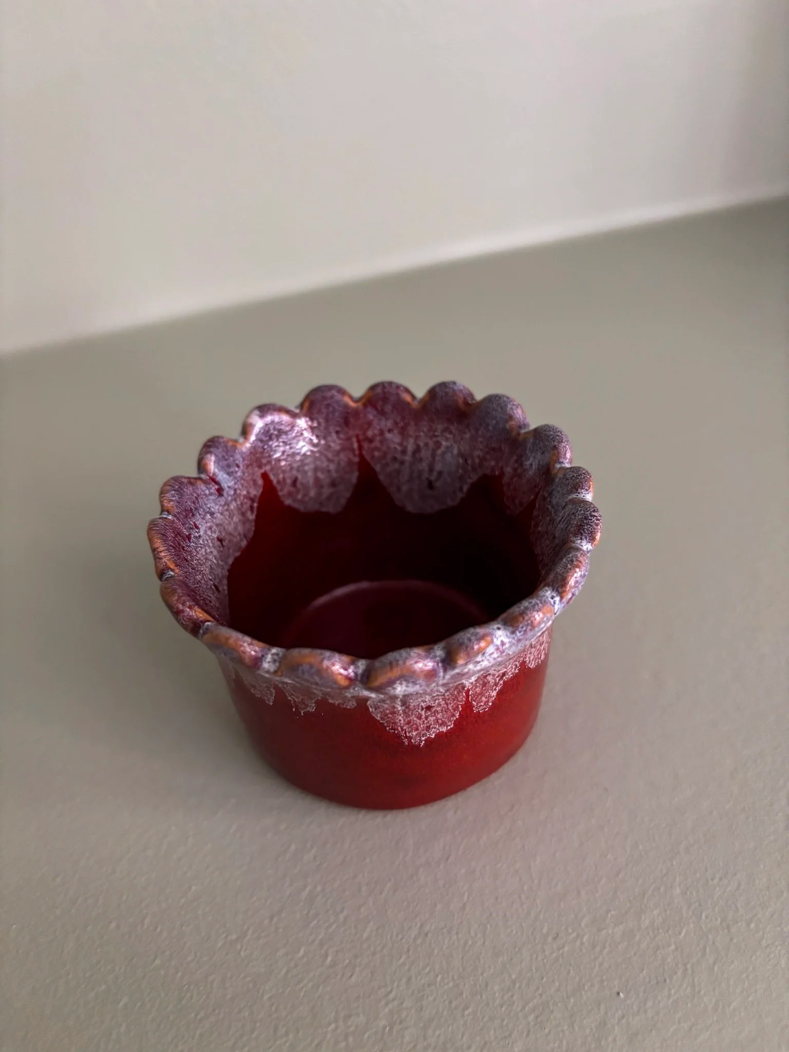 Handmade Drip-Glaze Matchstick Pot - Image 10