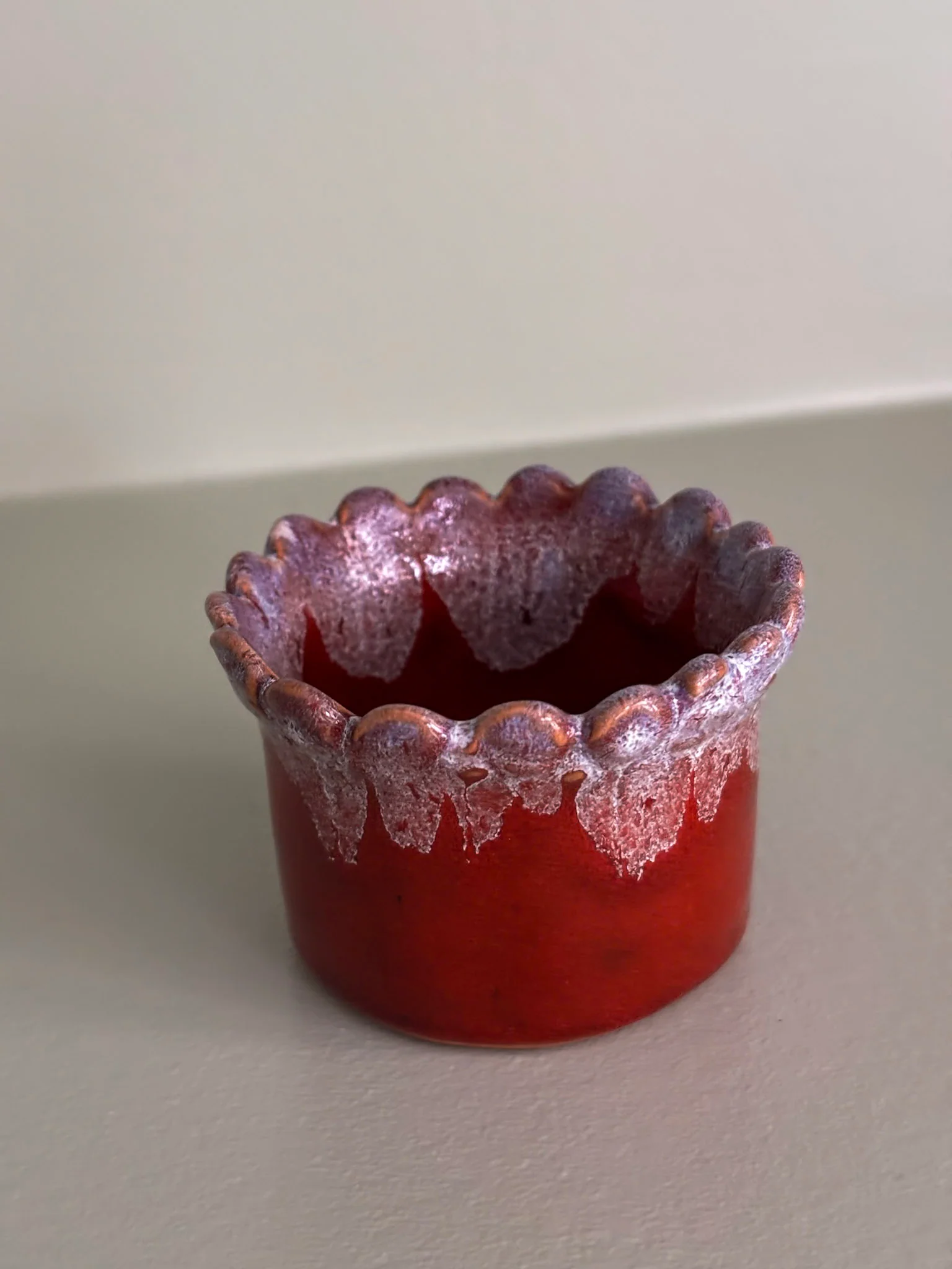Handmade Drip-Glaze Matchstick Pot - Image 13