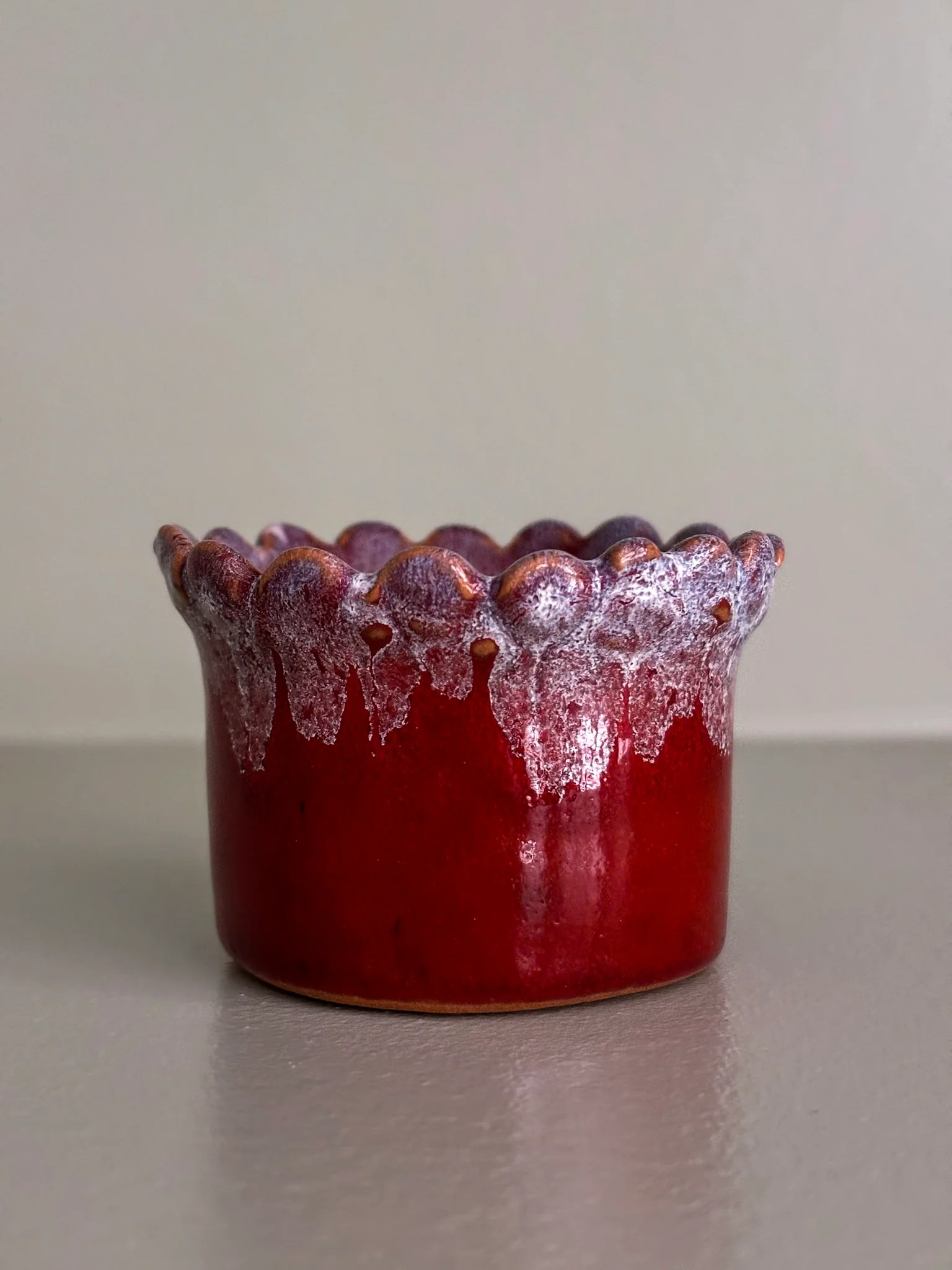 Handmade Drip-Glaze Matchstick Pot - Image 14