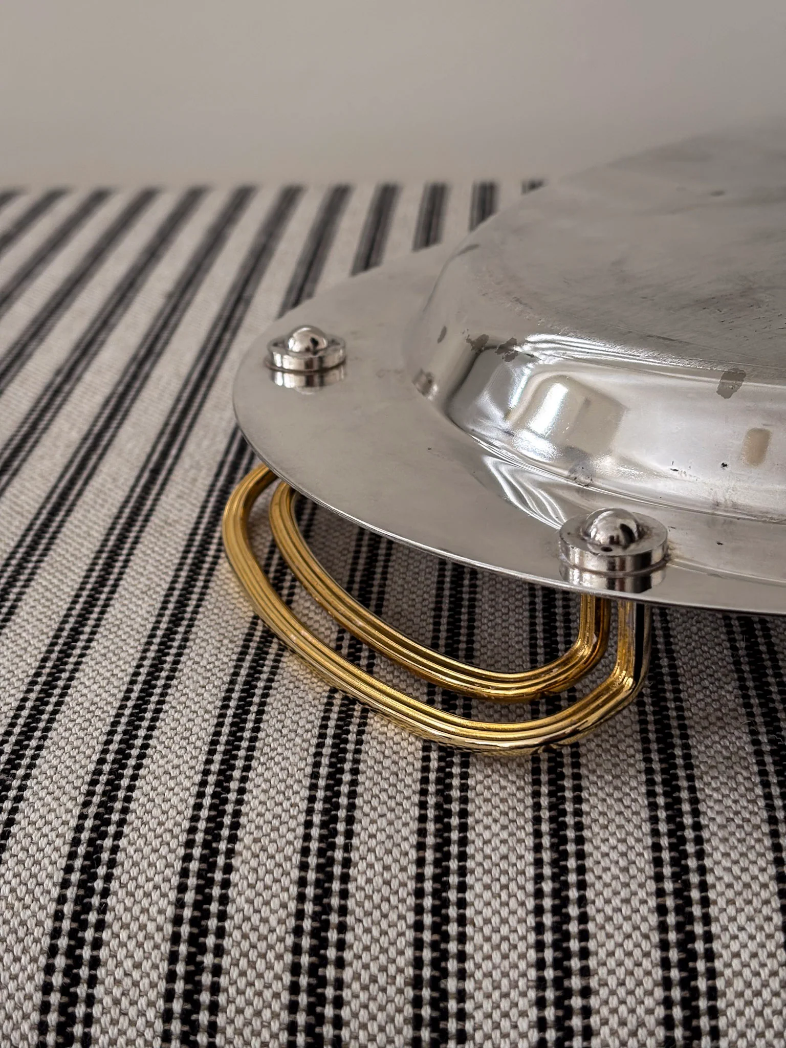 Mixed Metal Oval Decorative Tray - Image 8