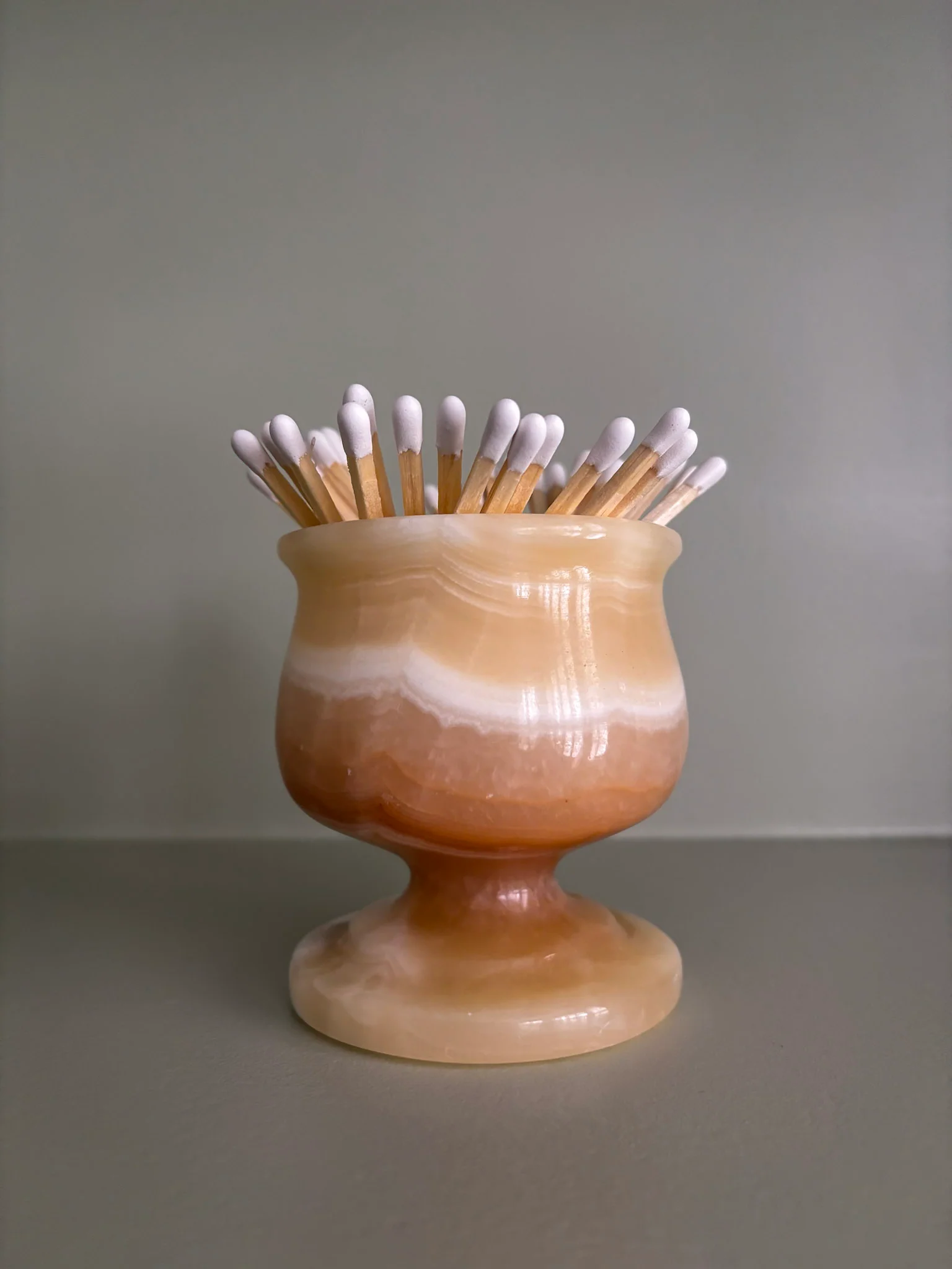 Onyx Pedestal Matchstick Holder - Image 11