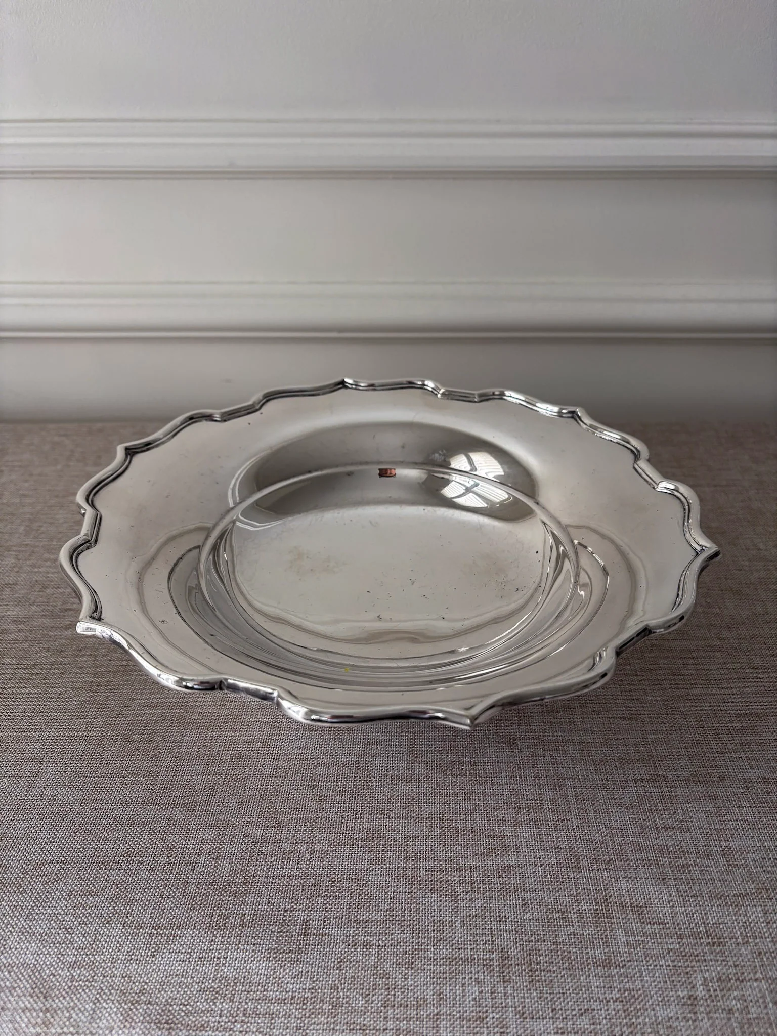 Silver Plate Scalloped Edge Tazza Pedestal Dish / Bowl - Image 3
