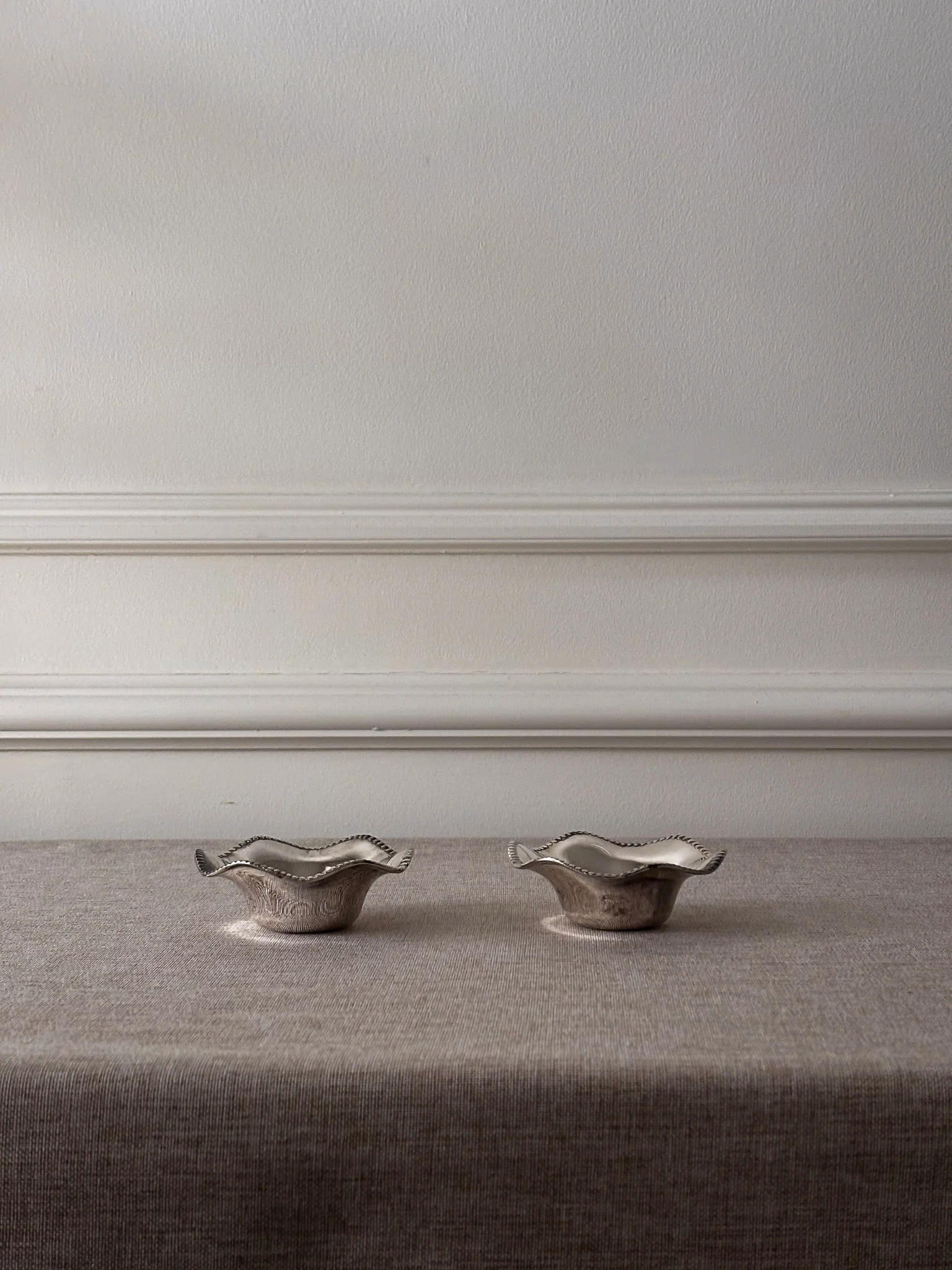 Silver-Plated Beaded Edge Trinket Bowl - Image 5