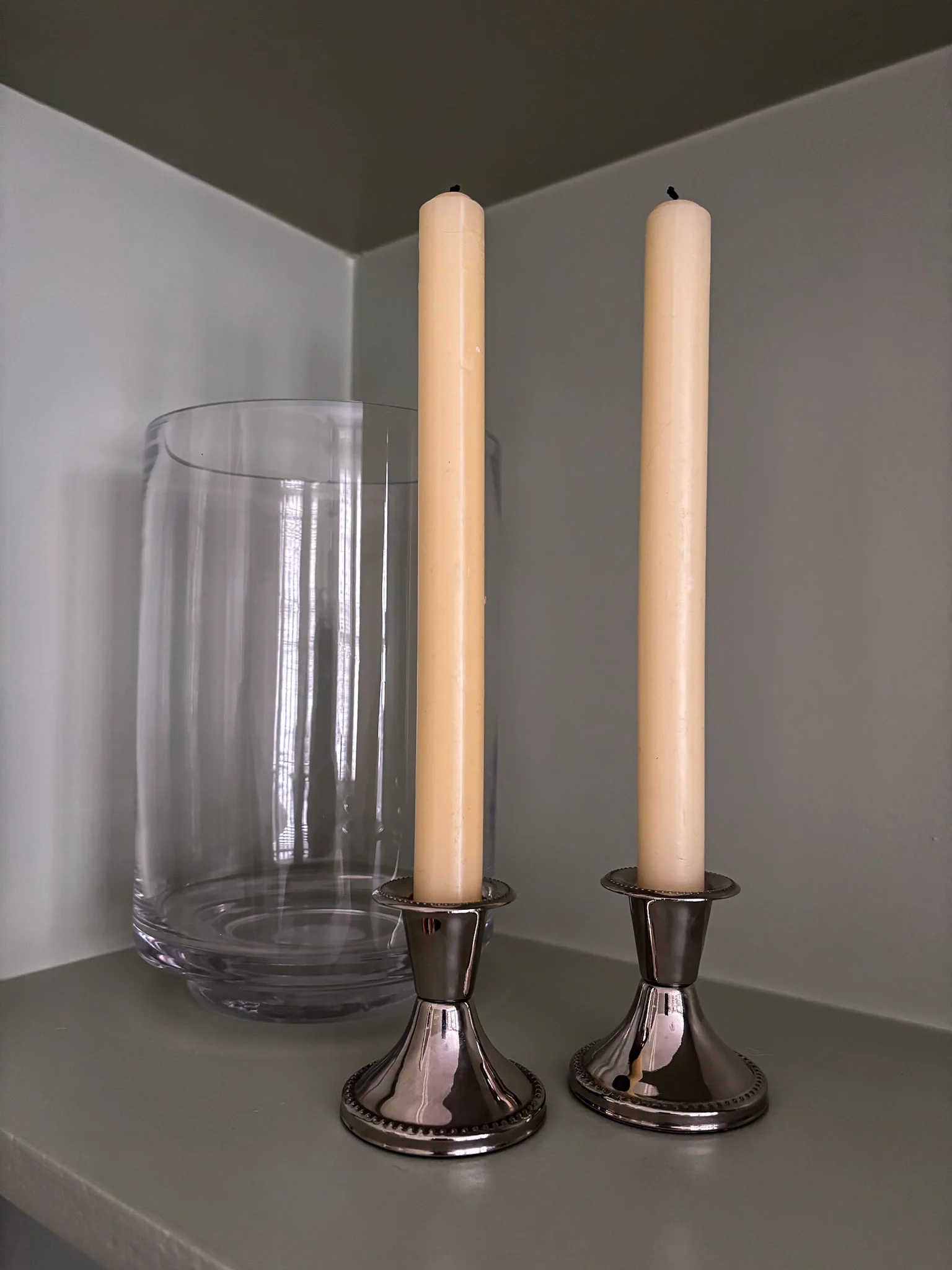 Silver Plated Candle Sticks - Image 2