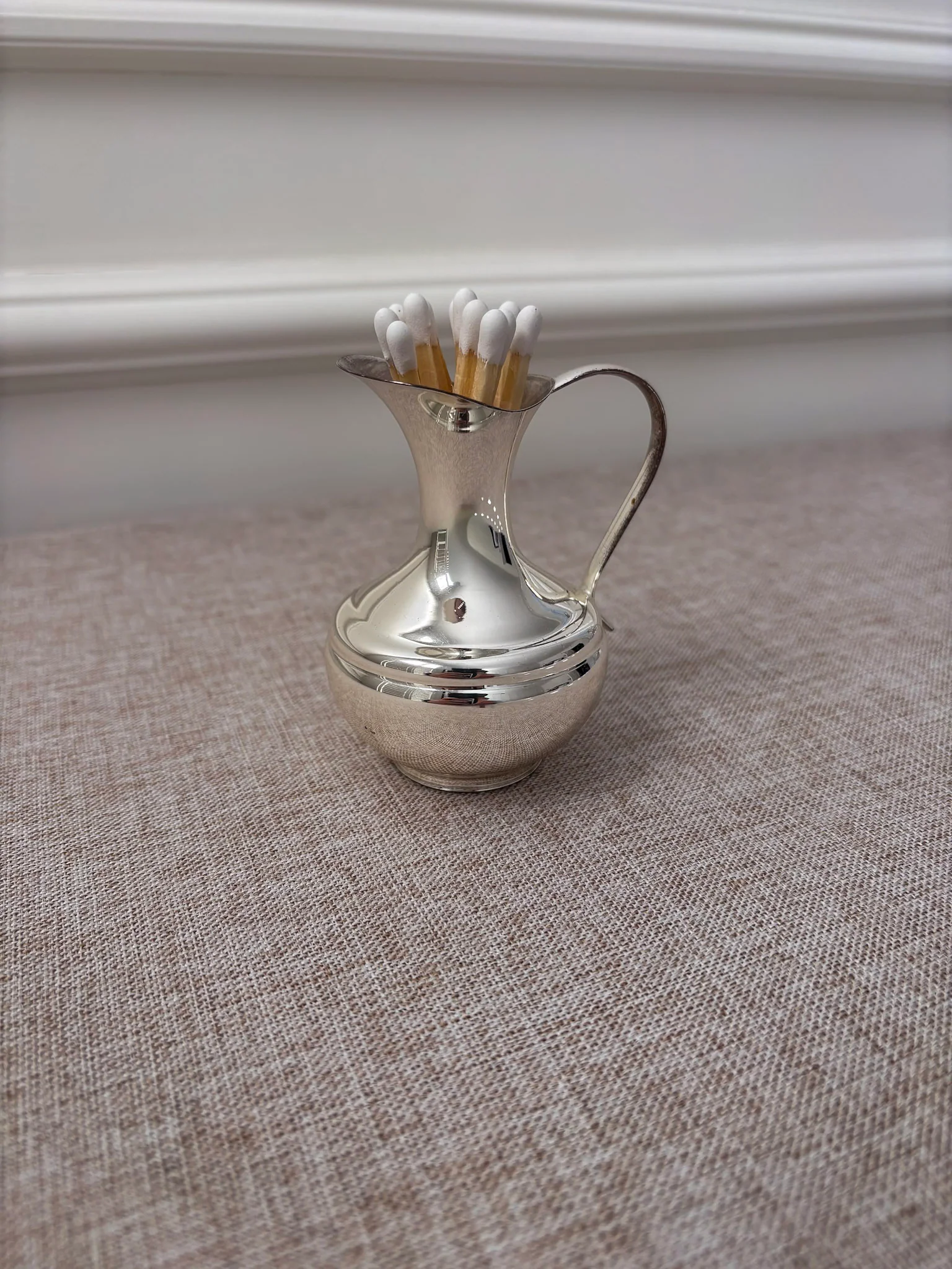 Silver-Plated Mini Jug, Small Decorative Pitcher or Match Holder - Image 7