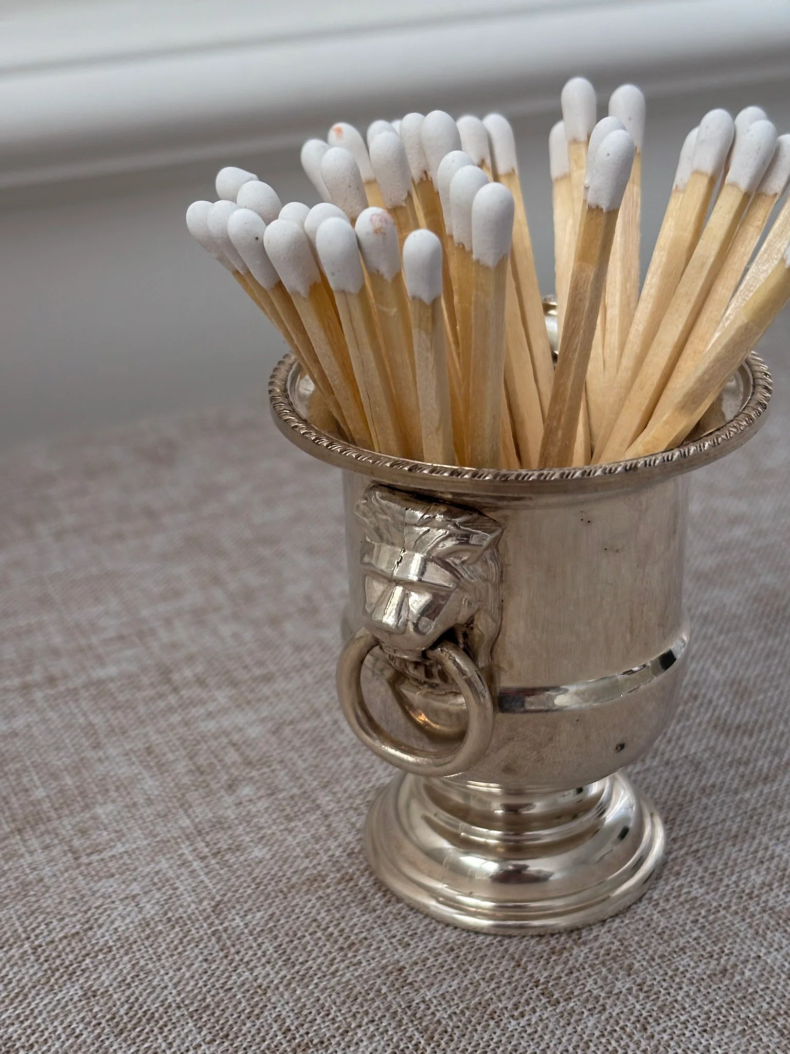 Silver Plated Mini Champagne Bucket Match Holder - Image 2