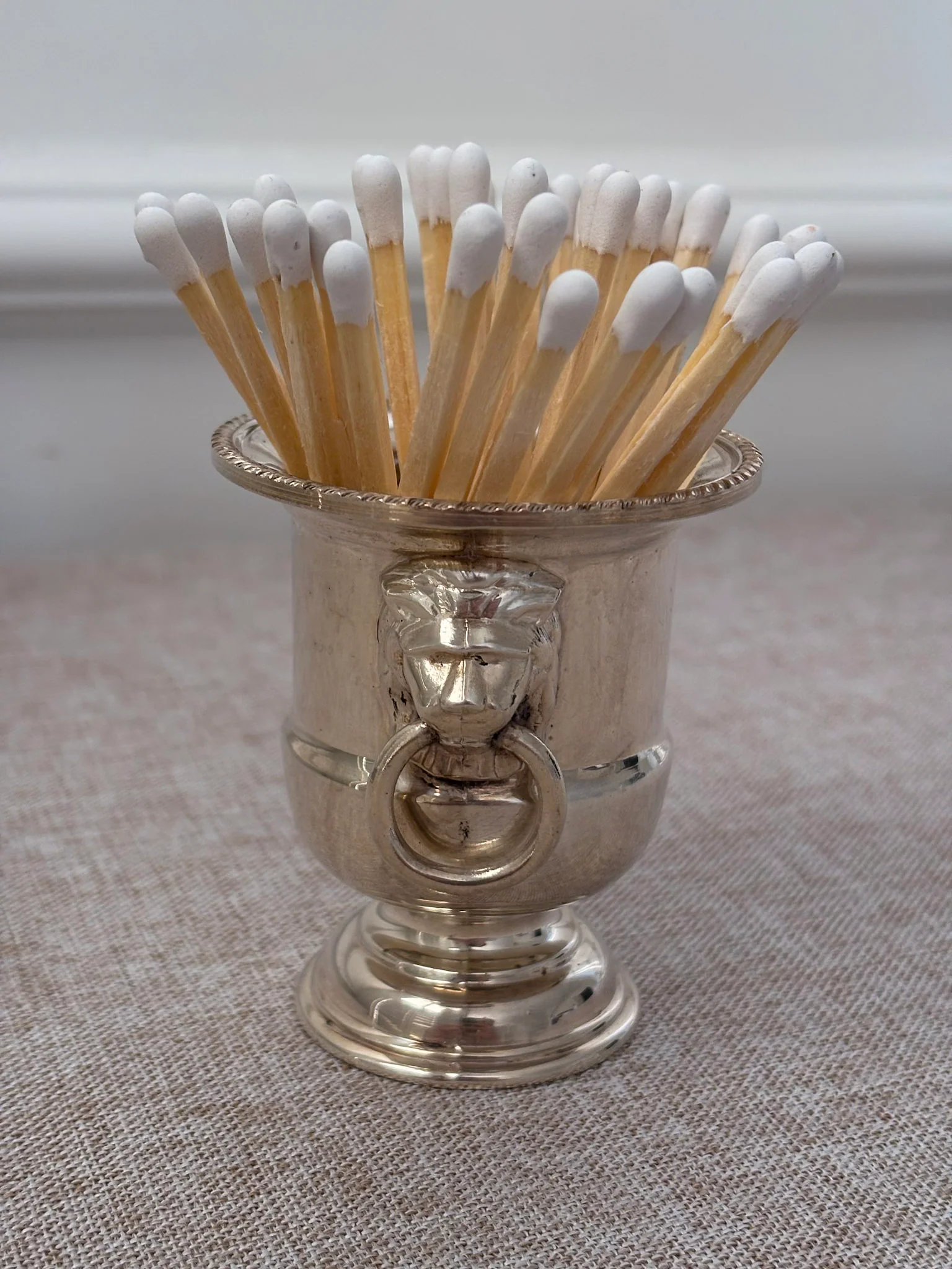 Silver Plated Mini Champagne Bucket Match Holder - Image 4