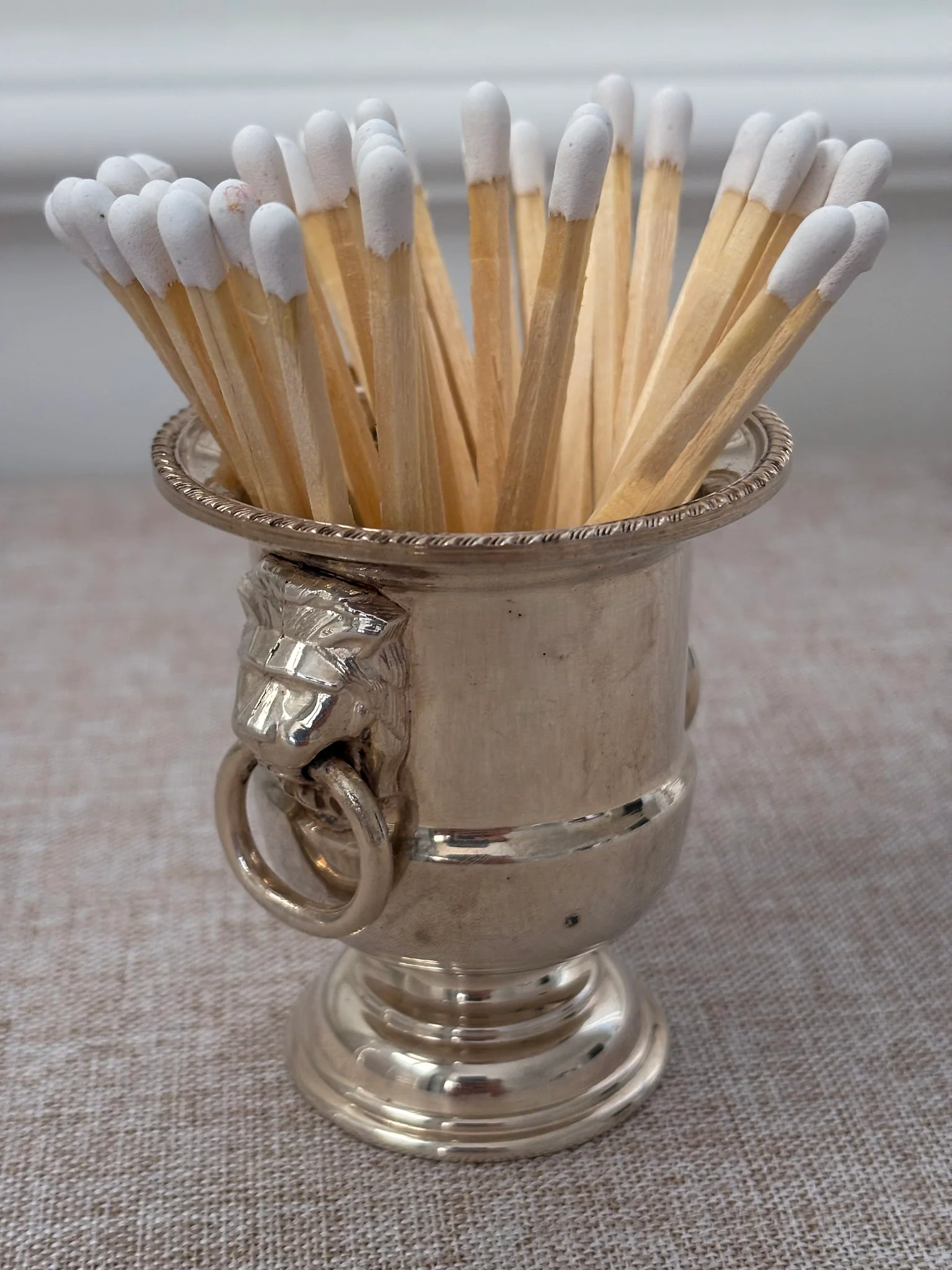 Silver Plated Mini Champagne Bucket Match Holder - Image 6