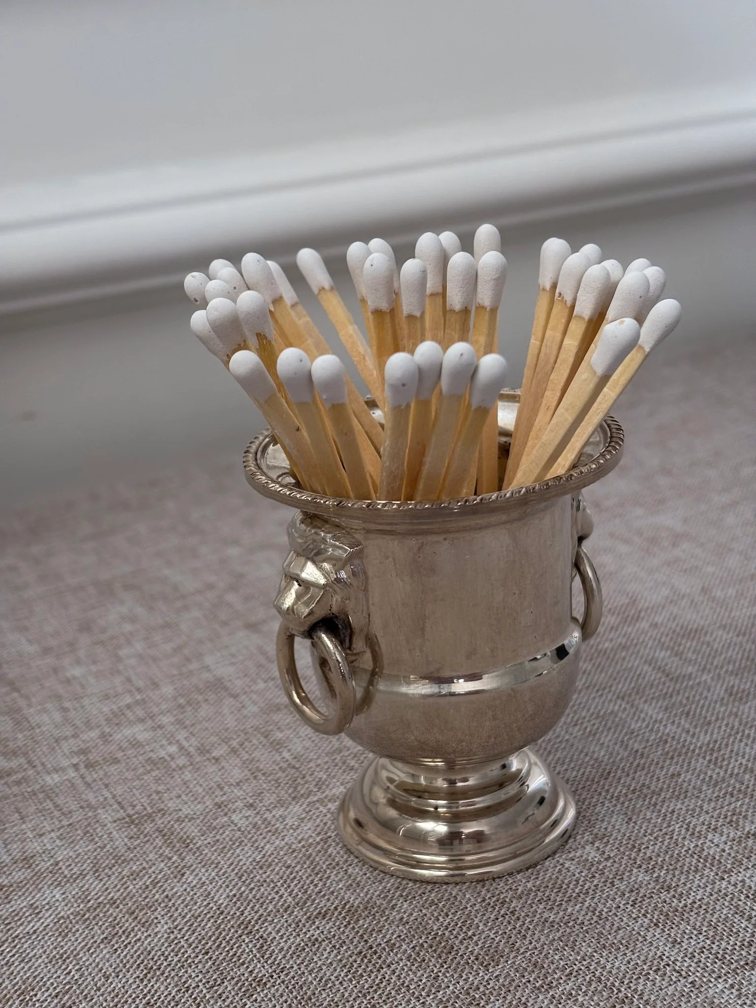 Silver Plated Mini Champagne Bucket Match Holder - Image 7