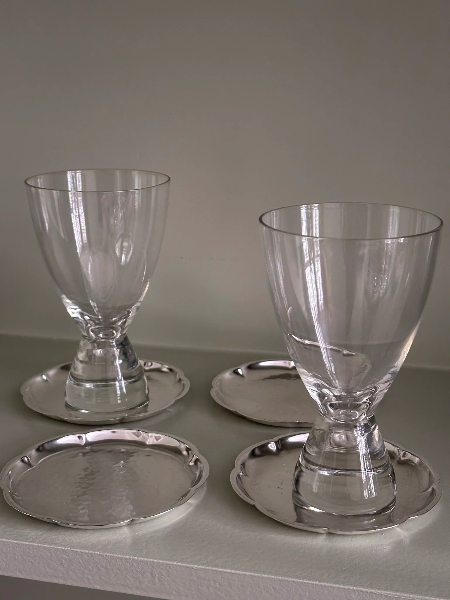 Silver-Plated Scalloped Edge Coasters - Set of Four - Image 10