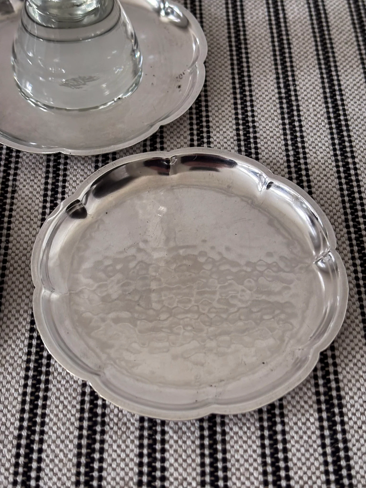 Silver-Plated Scalloped Edge Coasters - Set of Four - Image 5