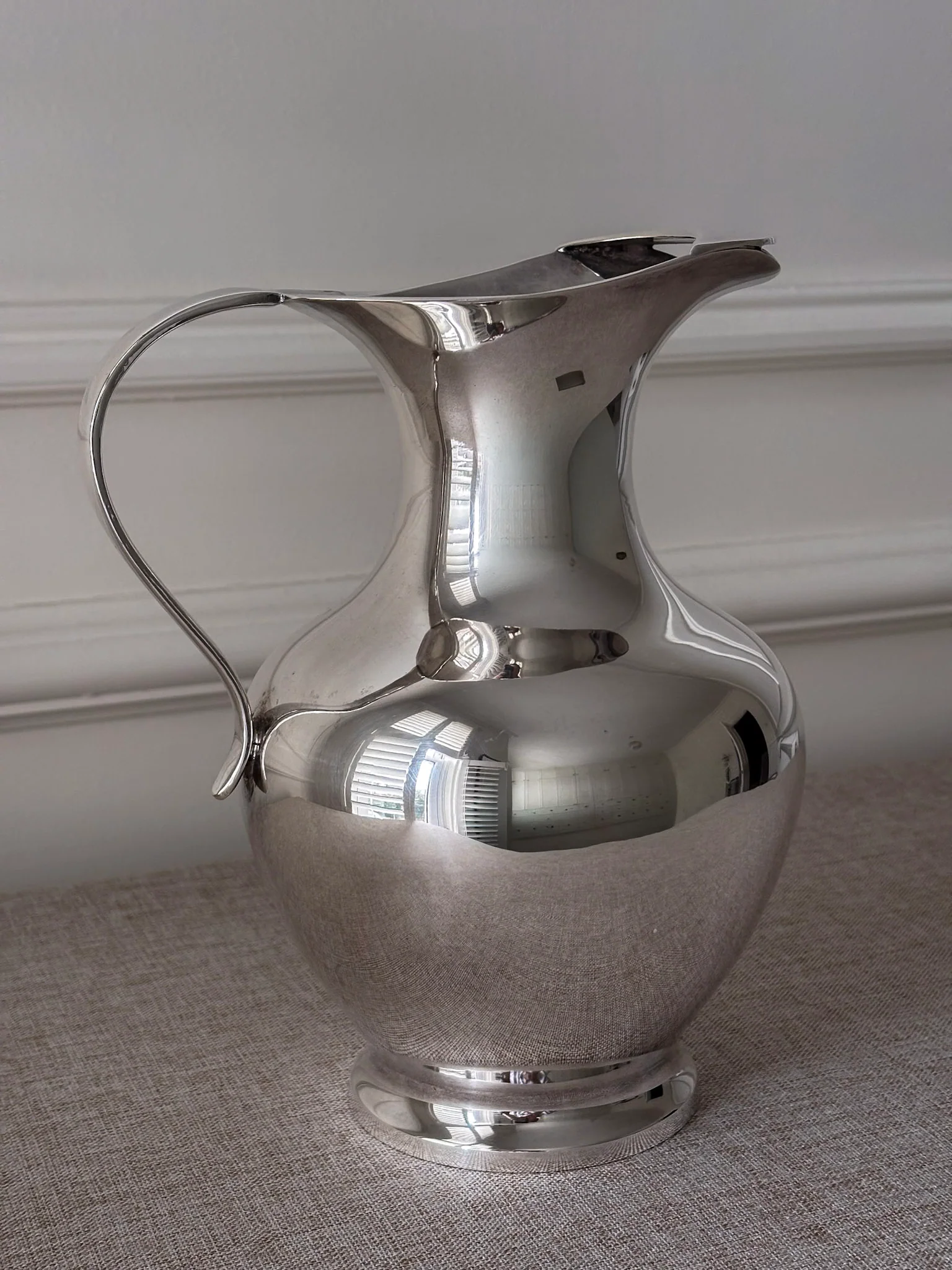 Silver-Plated Sculptural Jug - Image 3