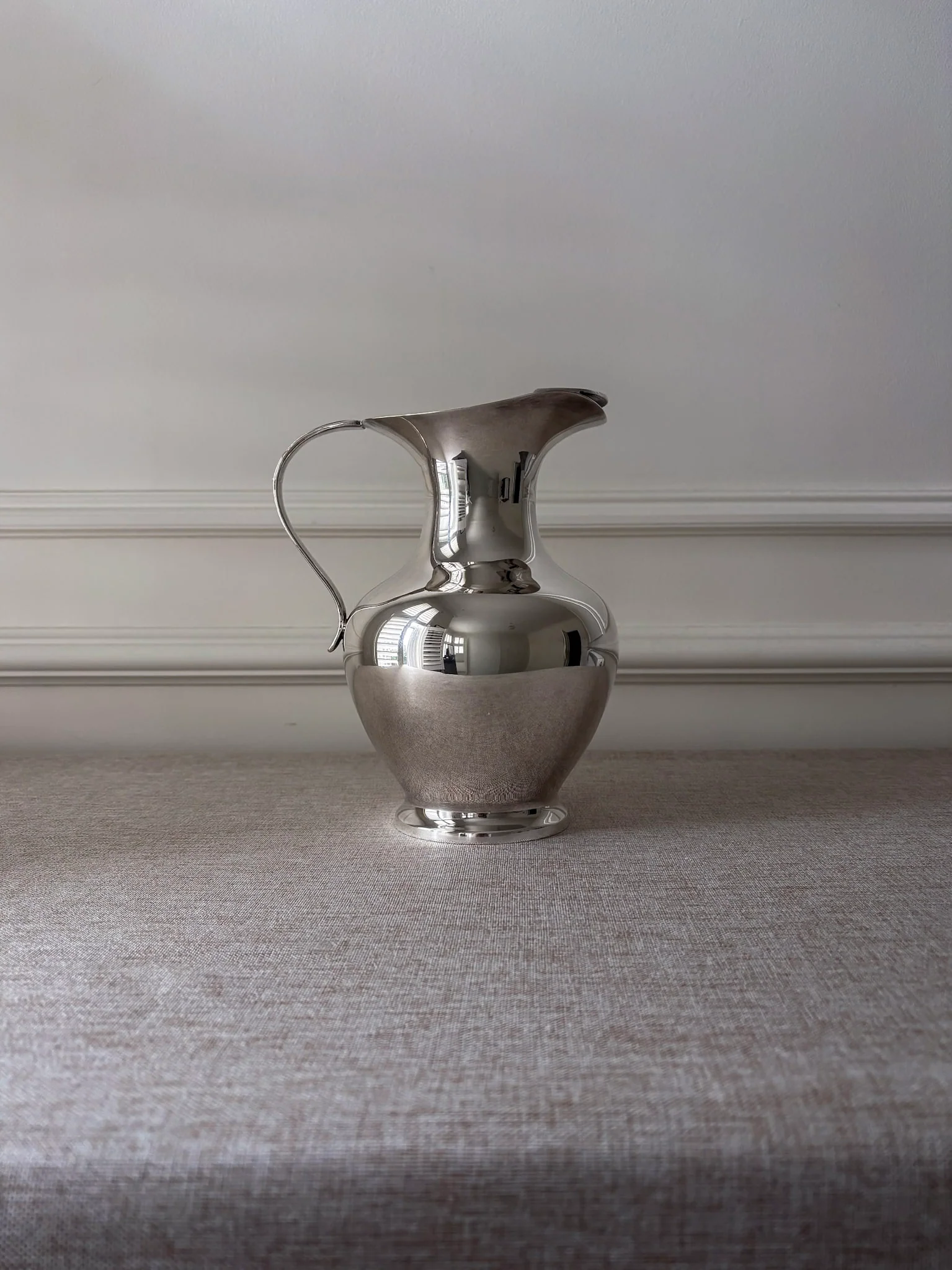 Silver-Plated Sculptural Jug - Image 4