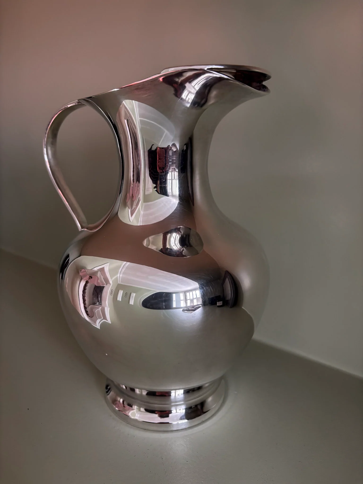 Silver-Plated Sculptural Jug - Image 6