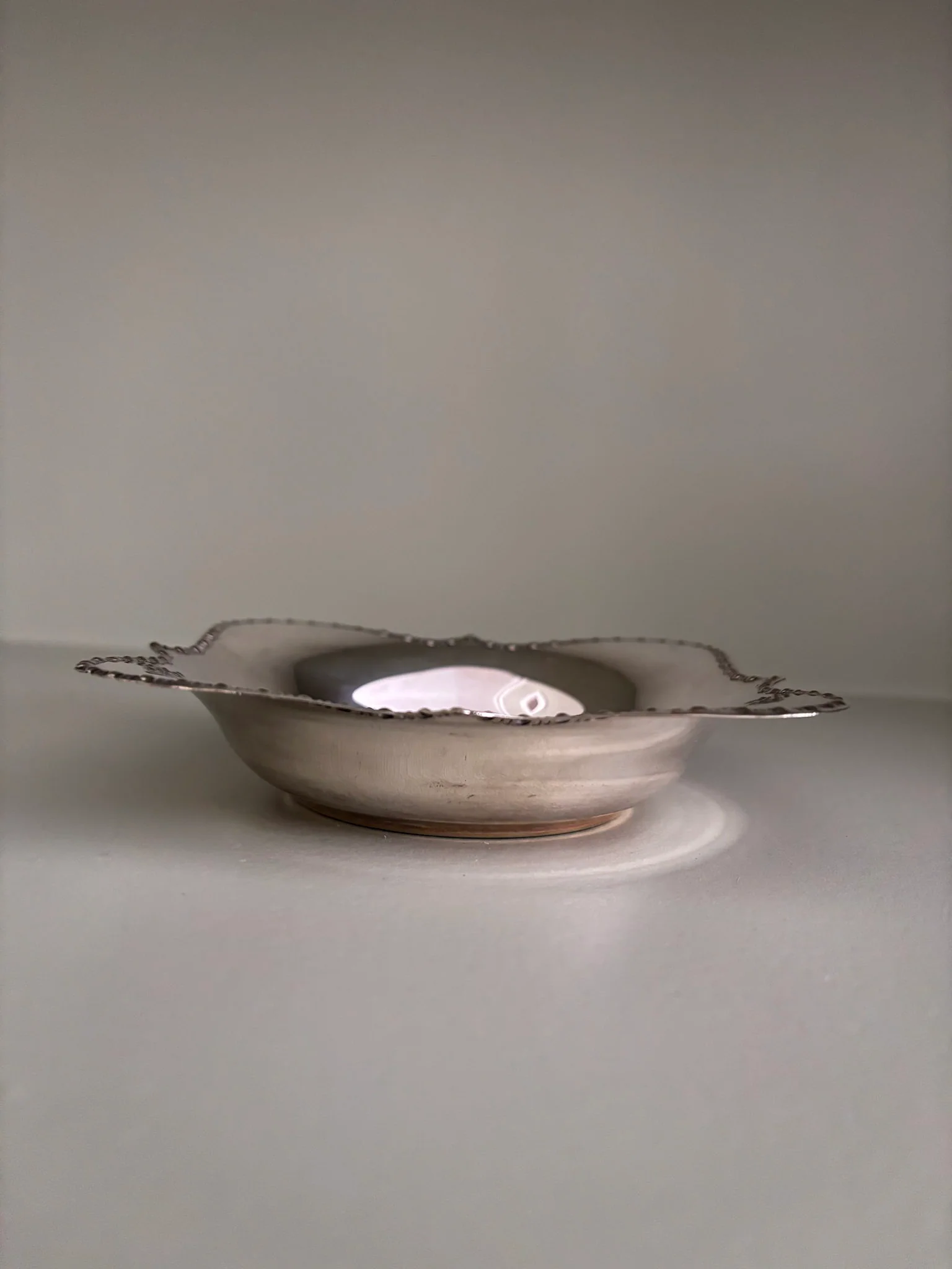 Silver Plated Trinket Dish or Candle Holder - Image 7