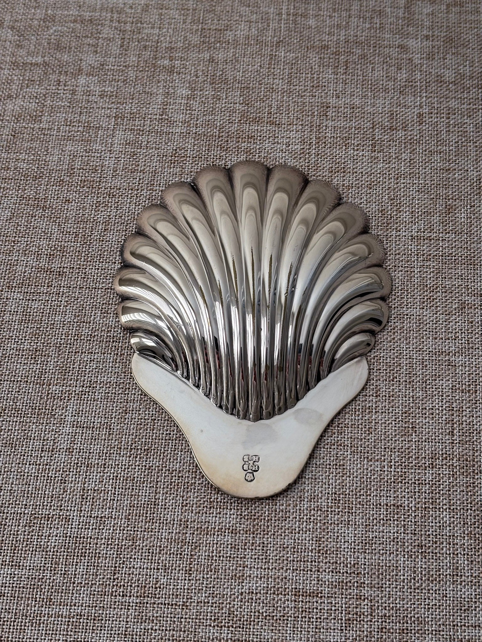 Vintage Silver Shell Trinket Dish | Scallop Shell Catchall Dish - Image 5