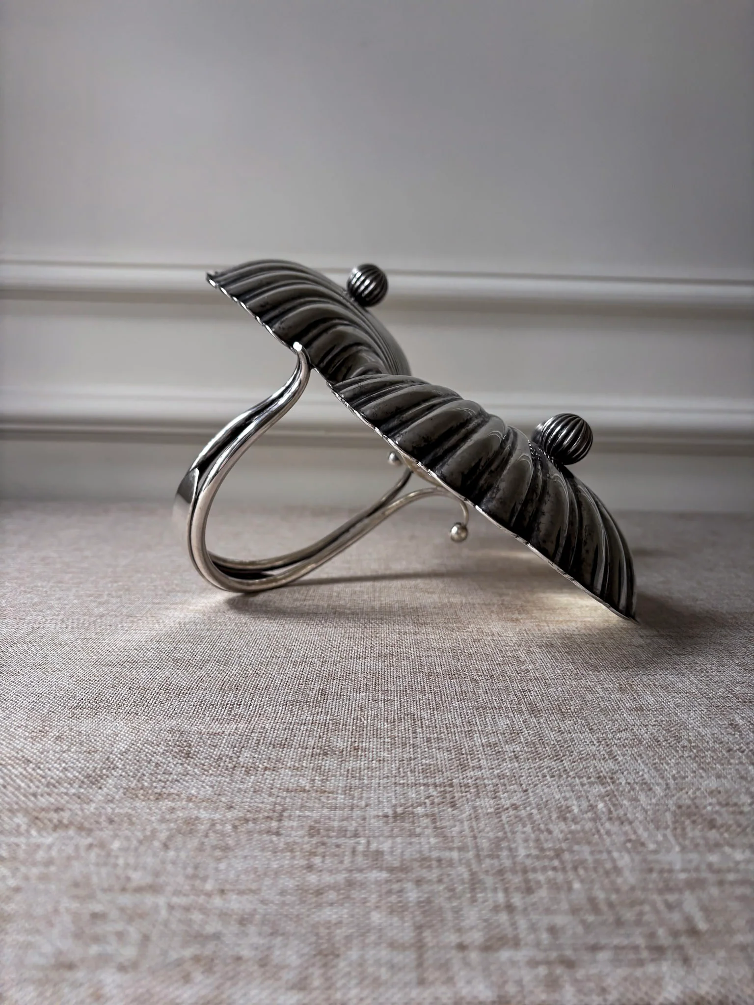 Triple Shell Silver-Plated Serving Dish - Image 6