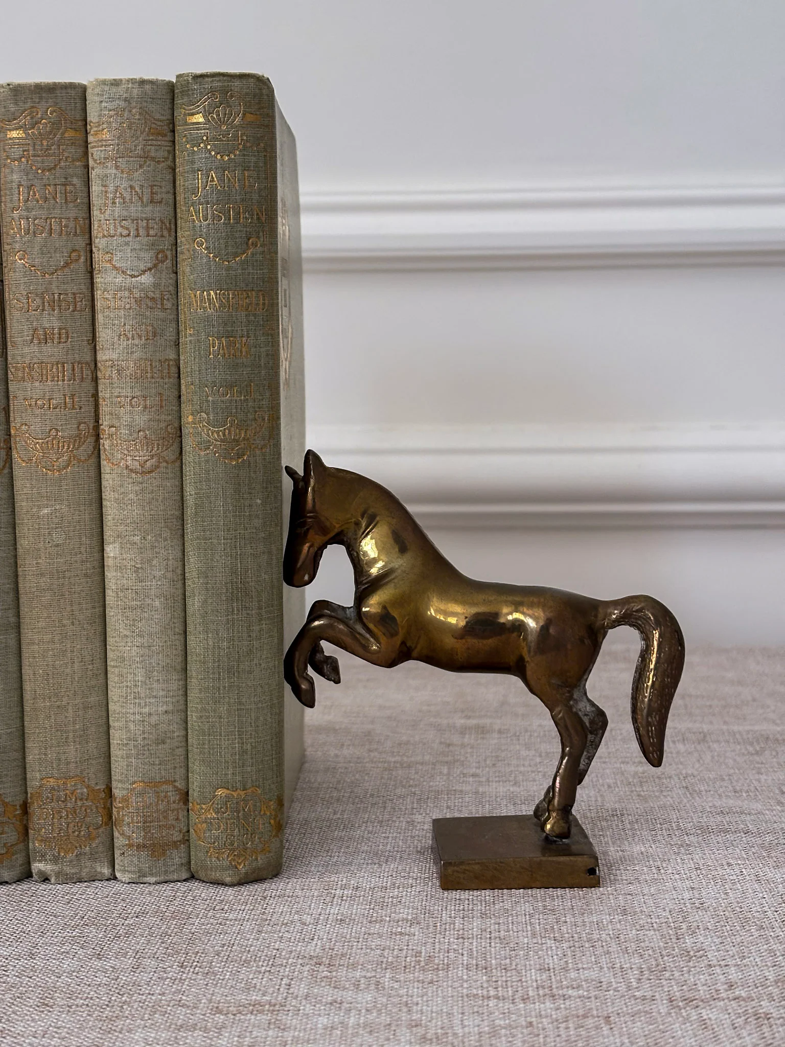 Vintage Brass Horse Bookends - Image 5