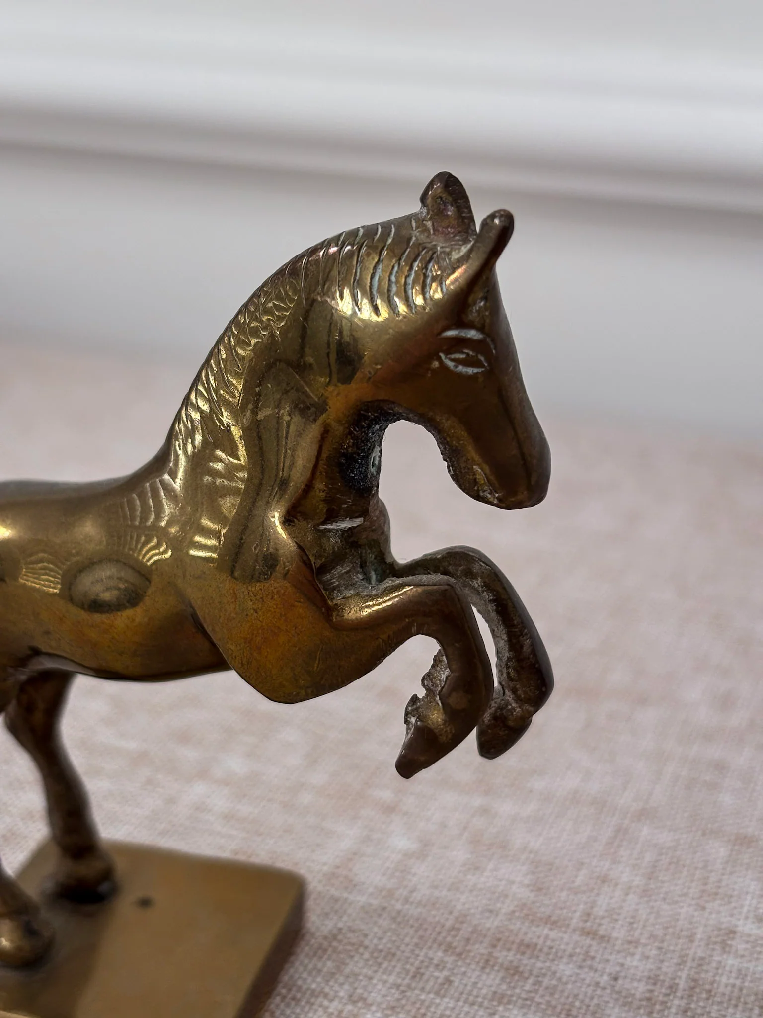 Vintage Brass Horse Bookends - Image 6
