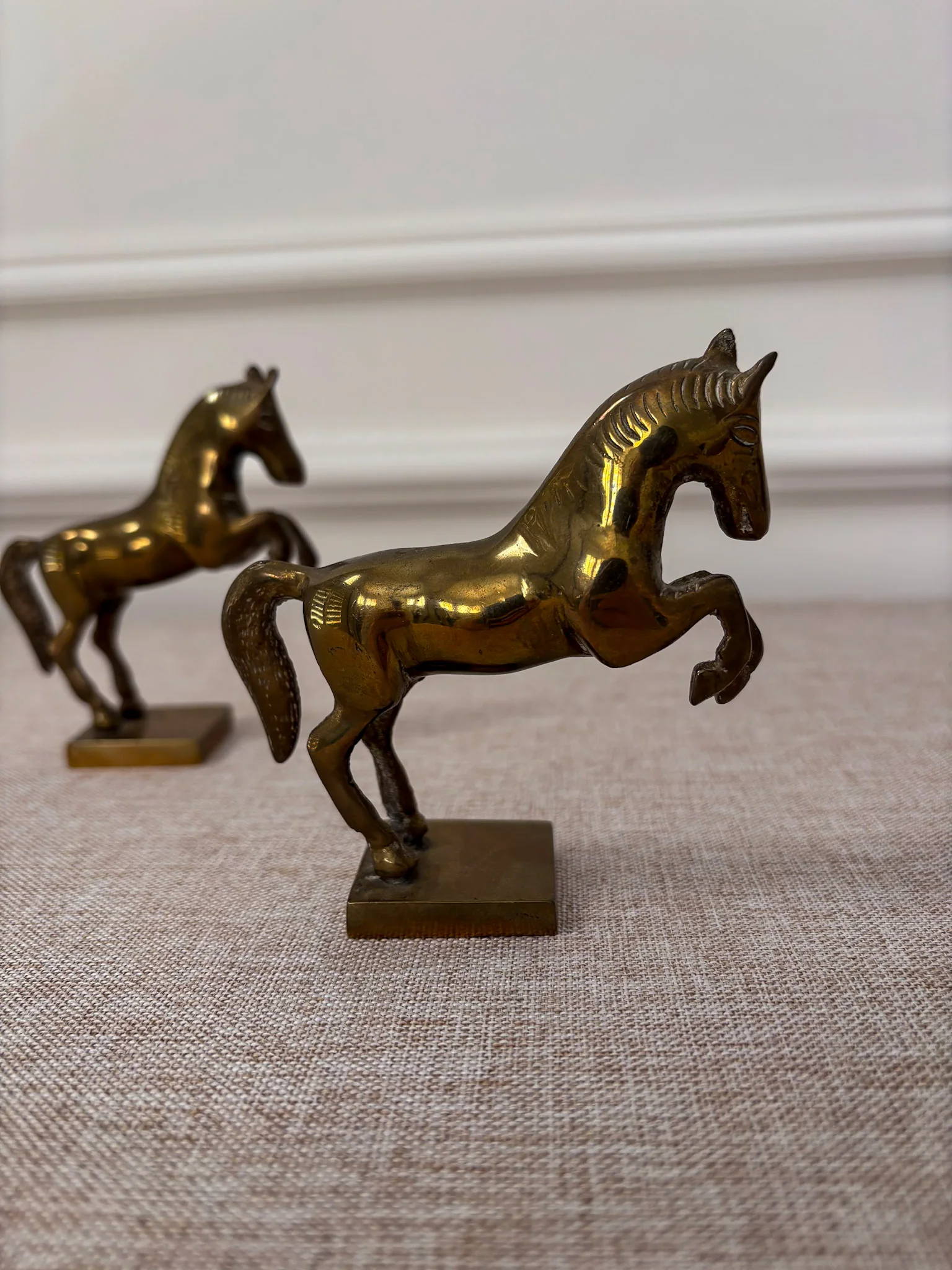 Vintage Brass Horse Bookends - Image 7