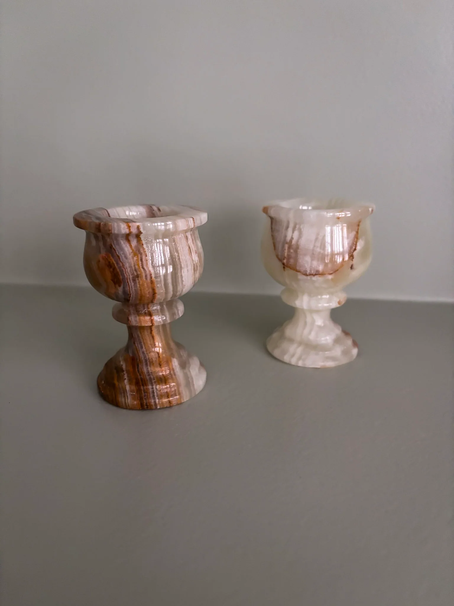 Vintage Onyx Mini Pedestal Tealight Holders - Image 10