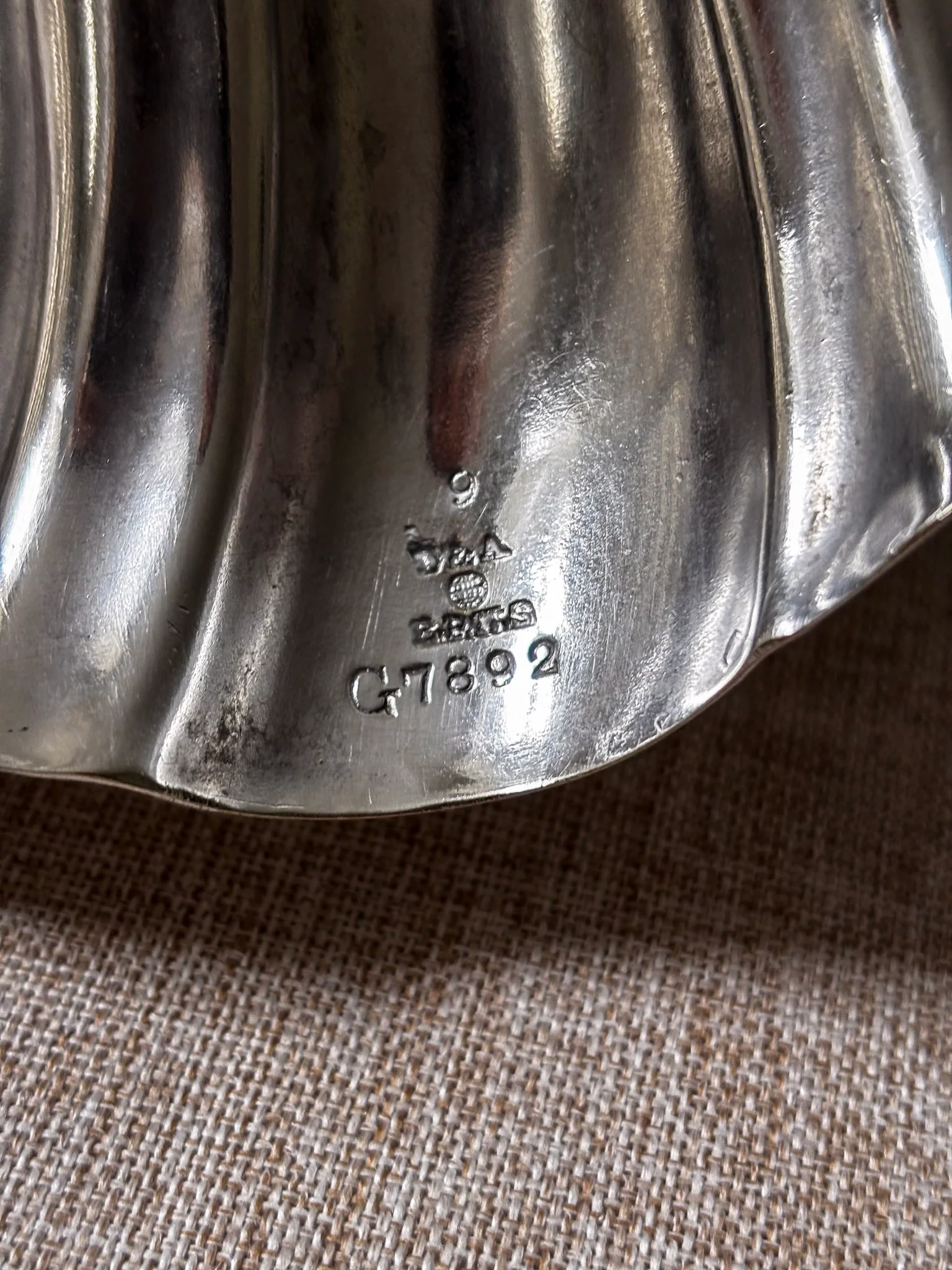 Vintage D&A EPNS Silver Plated Shell Dish | Sculptural Italian Centrepiece Bowl - Image 6