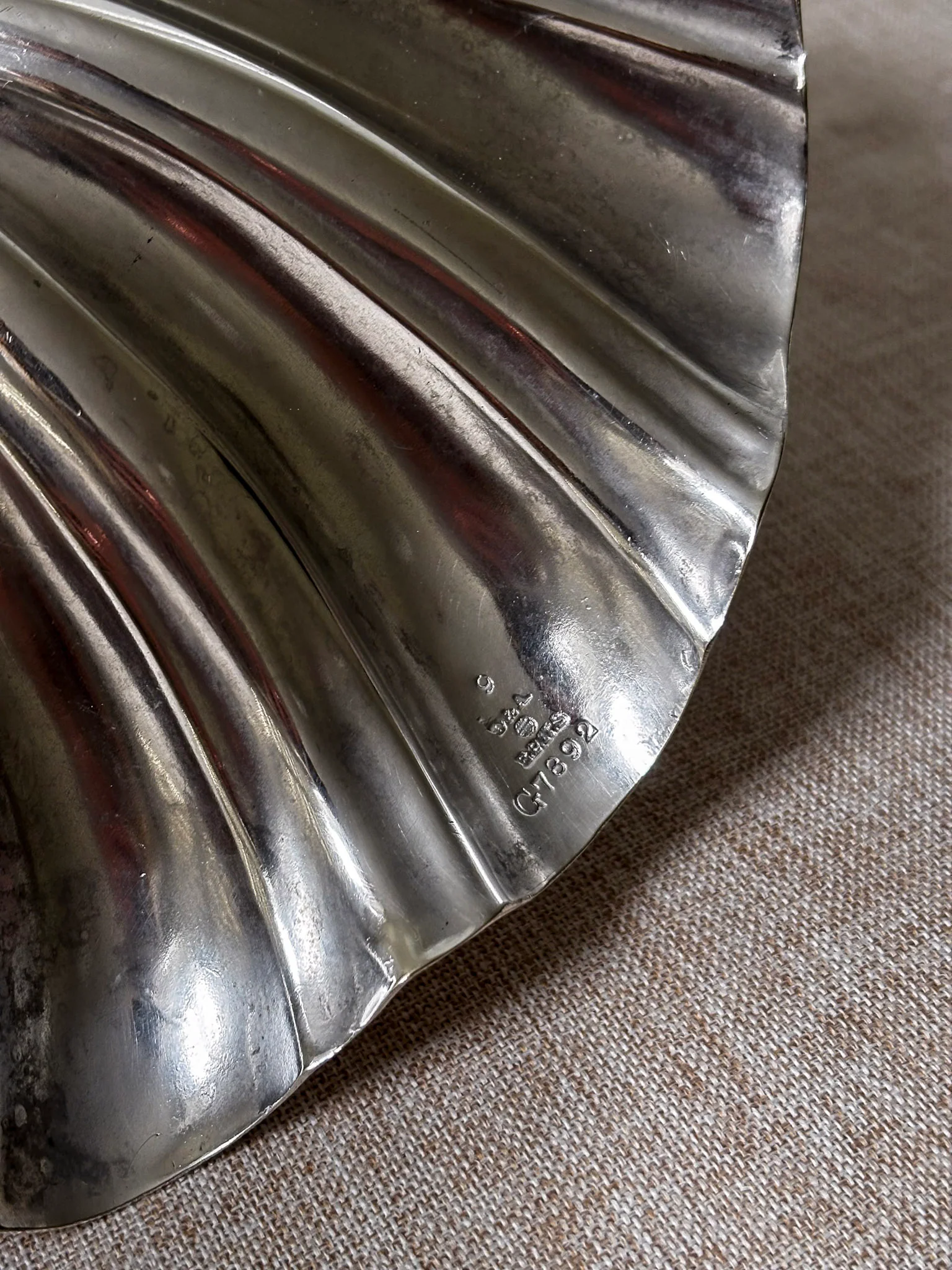 Vintage D&A EPNS Silver Plated Shell Dish | Sculptural Italian Centrepiece Bowl - Image 7