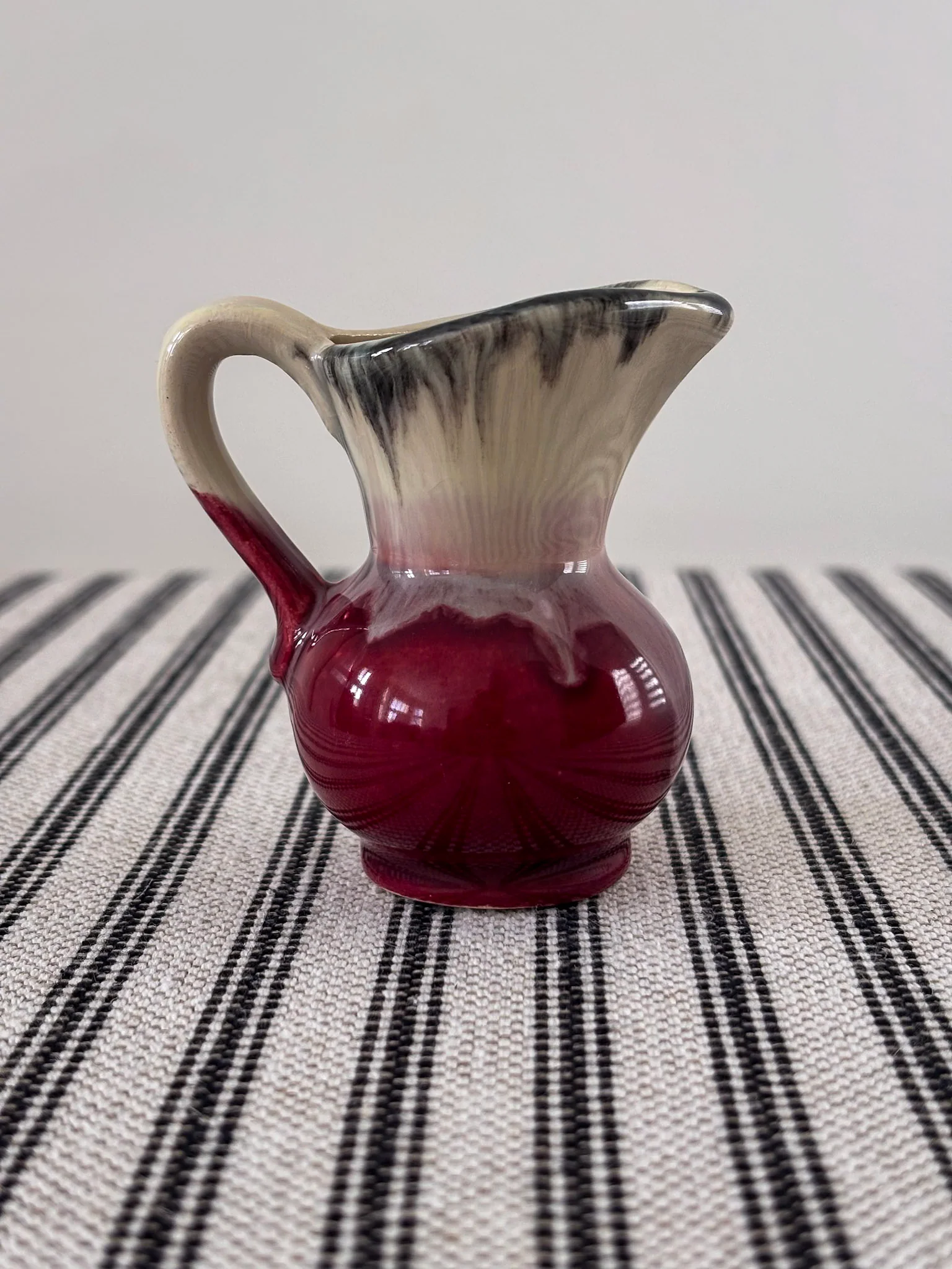 West German Drip-Glaze Ceramic Vessel Matchstick Holder - Image 22